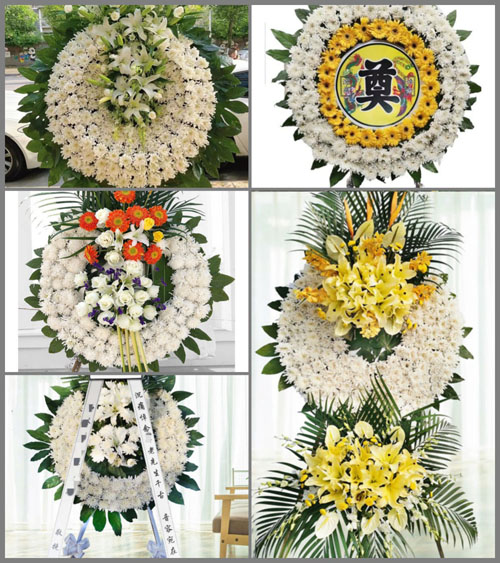 山西晋城城区钟家庄办事处小白水村花圈速递