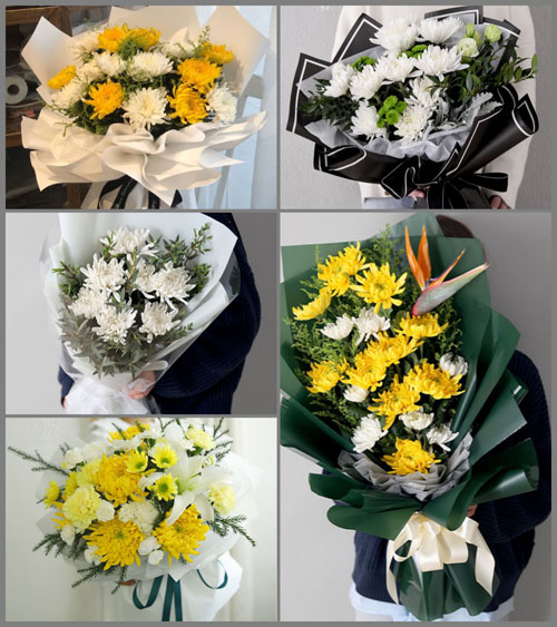 山西晋城城区钟家庄办事处小白水村白事花束代送